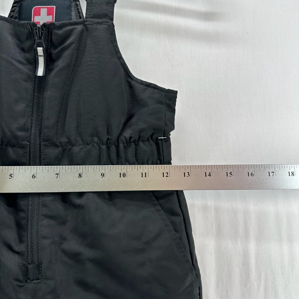 Swiss Tech Snow Bib Overalls Kids S Insulated Water Repellent Adjustable Black - Picture 8 of 12